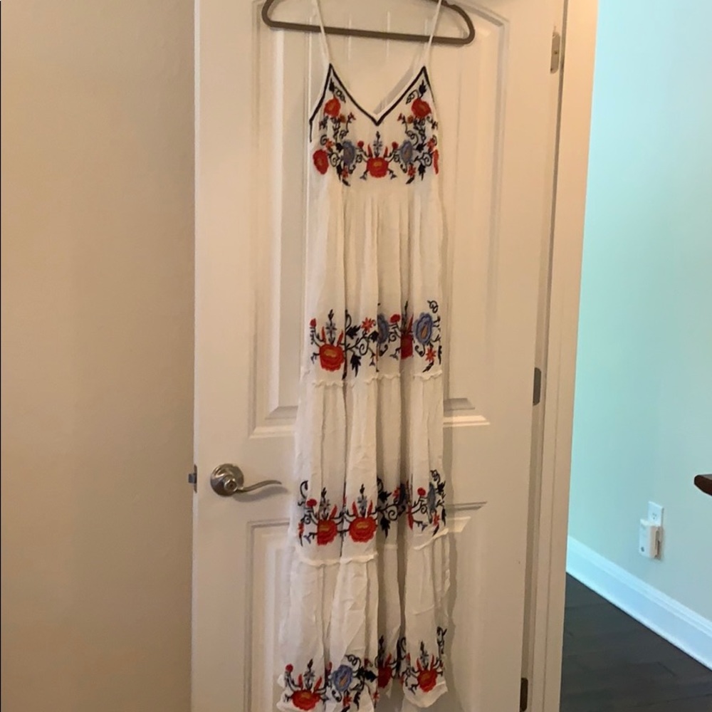 Embroidered Maxi Dress